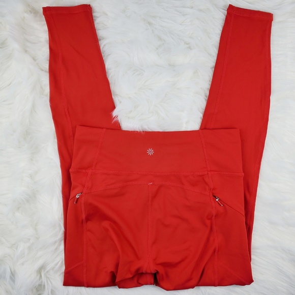 NWT Athleta Red Contender Leggings - Picture 3 of 6